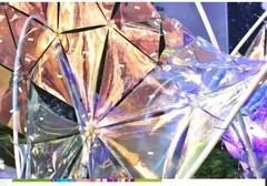 PVC Holographic Iridescent Rainbow Colorful 0.35-0.4mm Translon USA Seller