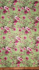 Wool Blend Floral Printed Thick Winter Spun Soft Fabric 45”W Sold BTY Mustard