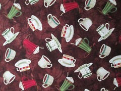 COFFEE CUPS DRINKS SPECIALTY CAFE WHIPPED CREAM COTTON FABRIC BTHY