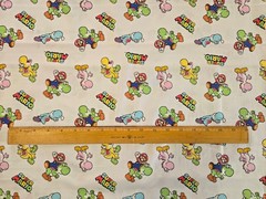 3 YARDS Cotton Fabric – Nintendo Mario & Yoshi by Springs Creative