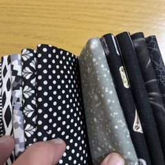 Benartex Color Spectrum Favorites Black White Fat Quarter Fabric Bundle 10pcs