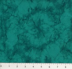 Dark Teal Marble Stone 100% Cotton Fabric by the 1/4 yard