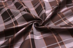 100%silk Dusty Rose Plaid Silk Fabric By the Half Yard Width 27″ F281