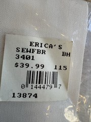 SEWING ROOM Antique BERNINA Panel Cotton Fabric Quilters Resource 11” X 11”