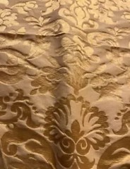 VINTAGE RUBELLI, Damascus cotton viscose color yellow gold Dim 162 x139 €65