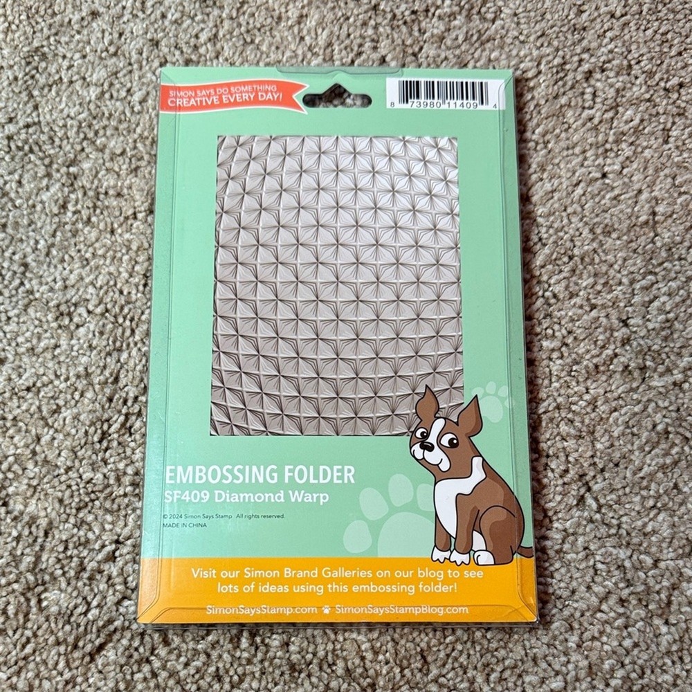 Simon Says Stamp Embossing Folder – Diamond Warp