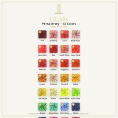 Versa Jersey Fabric by the Yard — 4-Way Stretch, 58/60″, 42 Colors