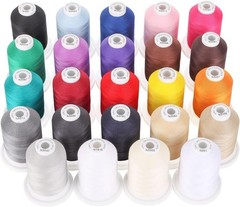 Durable Mercerized Cotton Thread 600M Spools Perfect for Embroidery and Sewing