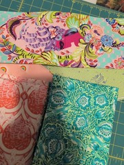 tula pink oop fabric 3 1/2 Yards 5 Prints Parisville