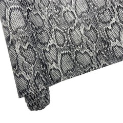 12″X54″ Snake Patterned PU Faux Leather,Embossed Snake Textured Faux Synthetic