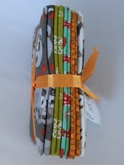 Rainbow Fat Quarters Fabric Loops & Threads 18 x 21 inches set of 5