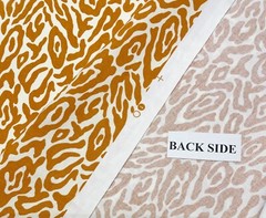 MILL CREEK ANASI ORANGE IVORY GIRAFFE ANIMAL SKINS MULTIUSE FABRIC BY YARD 54″W