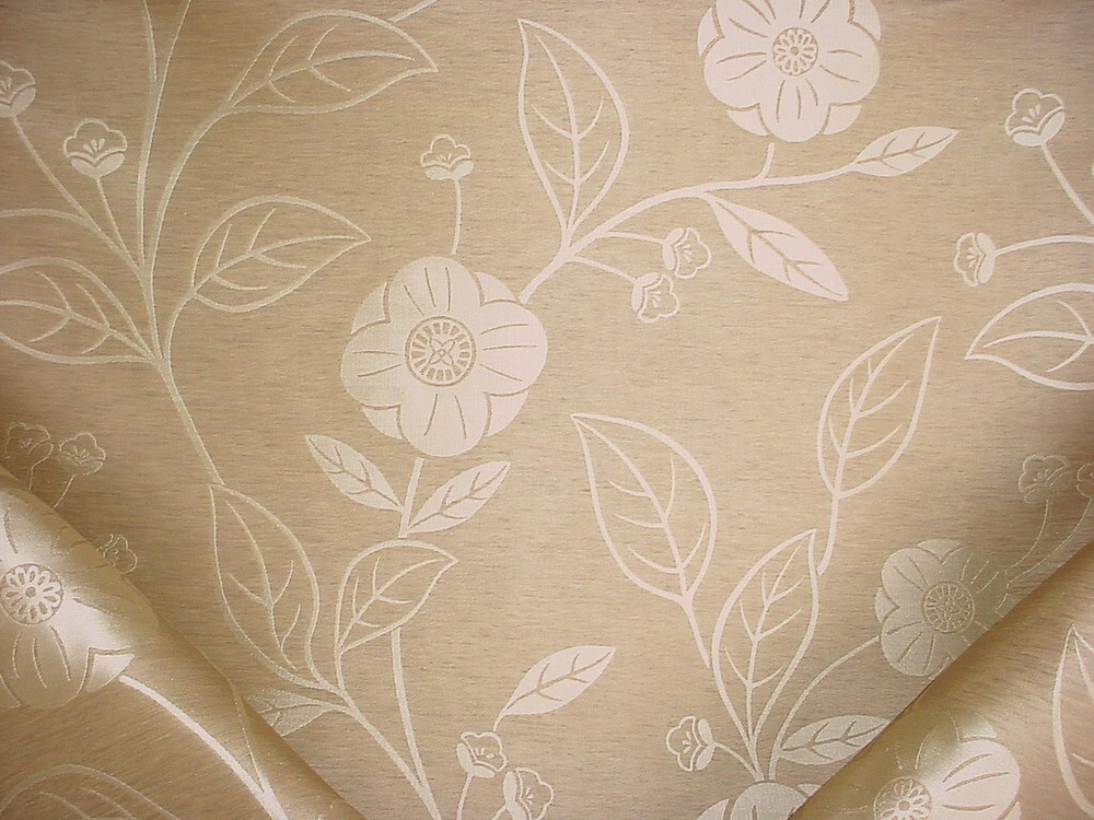 16Y Kravet Couture 27962 Tranquil Sand Silk Linen Damask Upholstery Fabric