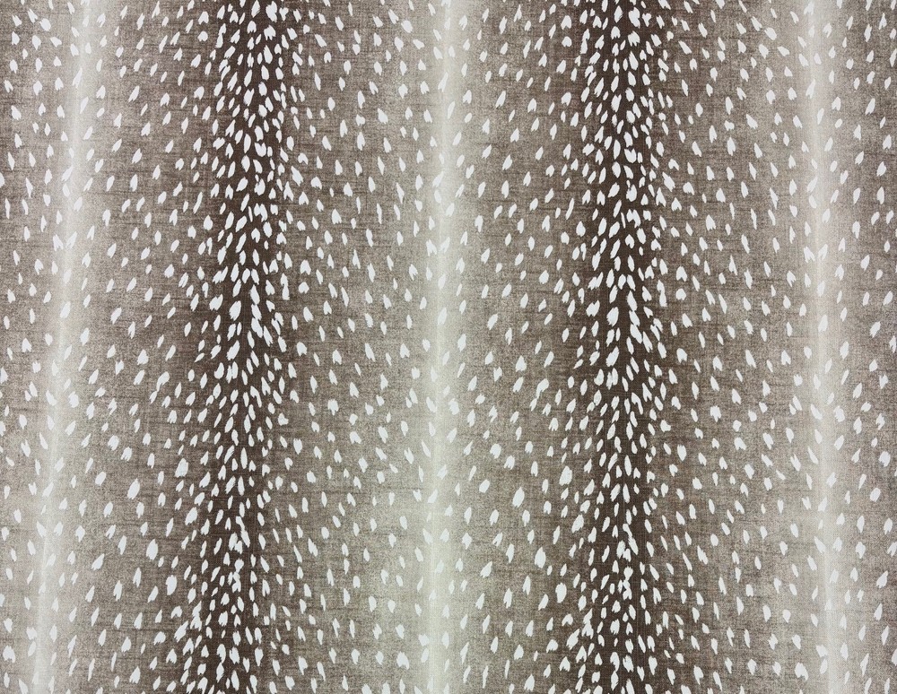 TREND VERN YIP PERTH BARK BROWN DEER SKIN LINEN FABRIC REMNANT 28″LONG X 54″W