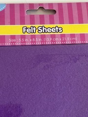 NEW Crafters Square Craft Felt Sheets 5.5”x8.5” Multicolor 14 Sheets Pack Sealed