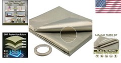 43.3″ x 72″ Faraday Cloth with Conductive Tape – DIY EMF Shielding Solution