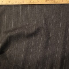 Gray and Charcoal Pinstripe Heathered Wool Suiting – Super 110s Quality!