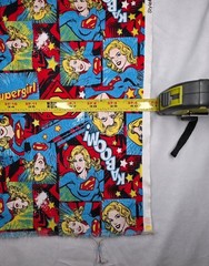 VINTAGE SUPERGIRL CAMELOT FABRICS~ 40″ X 17″ ~~ FREE US SHIPPING~~