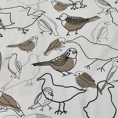 Sweden AB IKEA Cotton Bird Fabric Scandinavian Style S Edholm Lisa Ullenius W60″