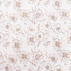 Threadart Cotton Quilting Fabric By The Yard – Vintage – White Floral