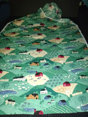 1992 Fabric Traditions Cotton Fabric Farm Countryside Scenic 45″ x 4 yds
