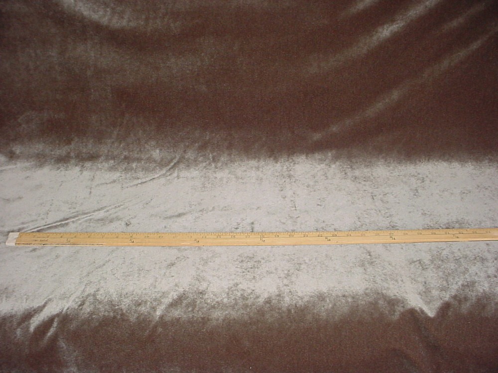 5-1/4Y Nobilis 10364 Quai de Seine Velvet Grey Silk Drapery Upholstery Fabric