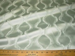 10 YDS MODERN GEOMETRIC WAVES EYELASH SHEEN DRAPERY UPHOLSTERY FABRIC FOR LESS