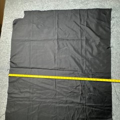 Unbranded Black Fabric Textile Material Crafting Piece 39″x43″ DAMAGED / AS IS