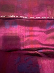 THAI SILK HAND WOVEN IN THAILAND WITH 100 % PURE SILK