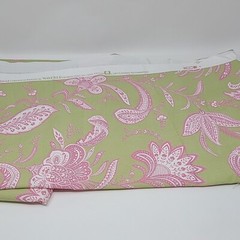 Waverly Fabric L H Suva Cotton Green Pink Yard Fabric Leaves Floral 36″ x 60″