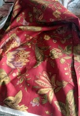 VTG Jay Yang Design Floral Jacobean Upholstery Cotton Fabric 54″ X 92″
