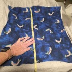 Fish Fabric Blue 16″ x 16″ 23″ Diagonal