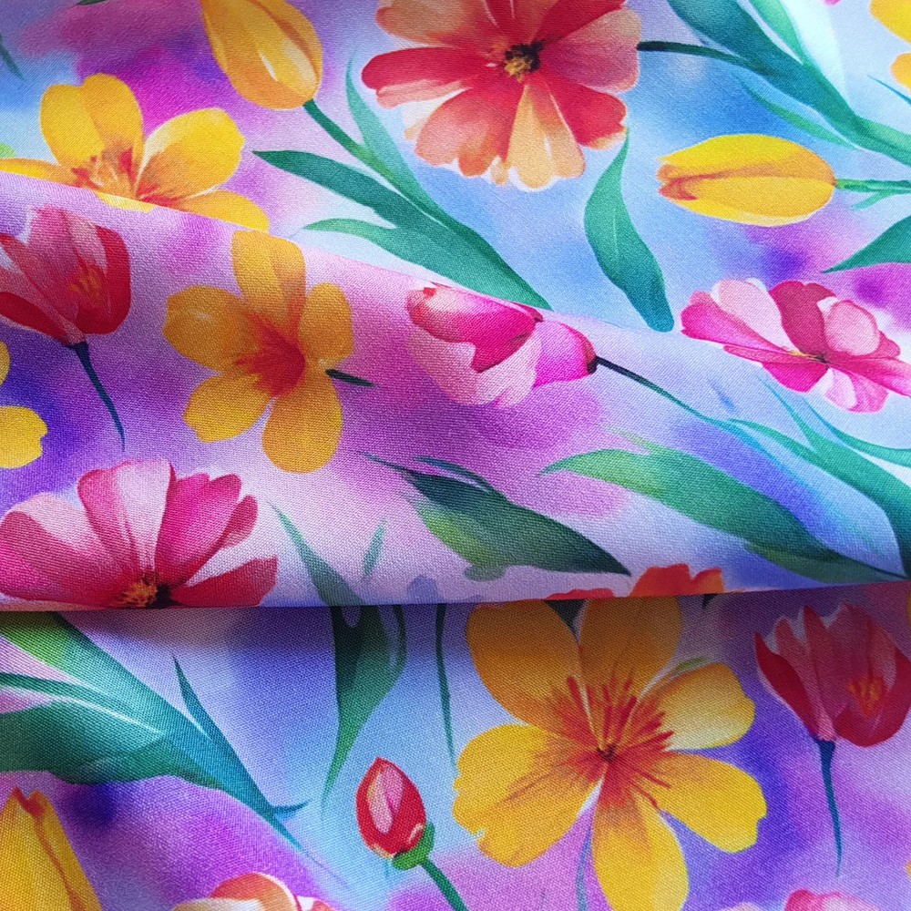 Digital Material 55”Wide Soft Rayon Viscose Poplin Fabric Children Clothing