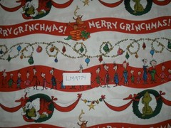 Dr Suess Grinch Christmas cotton fabric