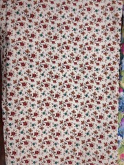 Lot of Fabric, floral, blue and white, 1lb 9oz