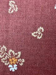 Kenmill Brown Orange Leaf Upholstery Fabric ~5 Yd x 54”-Autumn Fall Decor