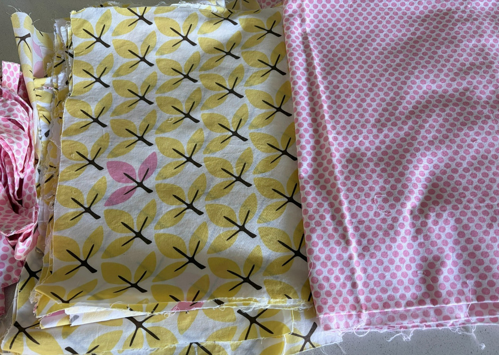 Fabric Lot, Remnants, Quilting, Craft Sewing Projects, Dwell Fabric