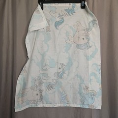 Vintage 1980s G1 First 1st Generation My Little Pony Fabric Scrap From Sheet Set