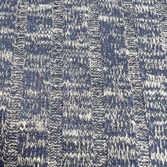 Melange Knit Sweat Wide Rib Fabric R/P/S Blend 66″ Wide Lot of 1 Yard & 18″ $6