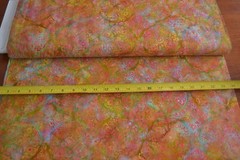 By 1/2 Yd, Bright Colorful Cotton Batik, Indonesia, Hoffman/J-2381/Poppy, B493
