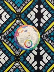 Lot Of 5 African Fabric Bundle Yard Remnant Scrap Wax Kenya 6+ Yards