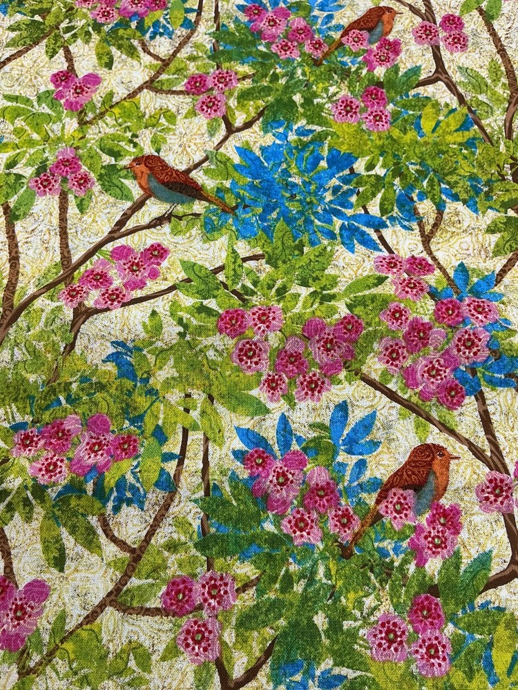 Birds On Tree Branch Design Fabrics Vanderdasson Cheri Strole Maywood YOU CHOOSE
