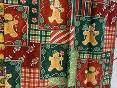 Christmas Fabric – Santa’s Workshop by Fabri-Quilt four pieces of 4 patterns