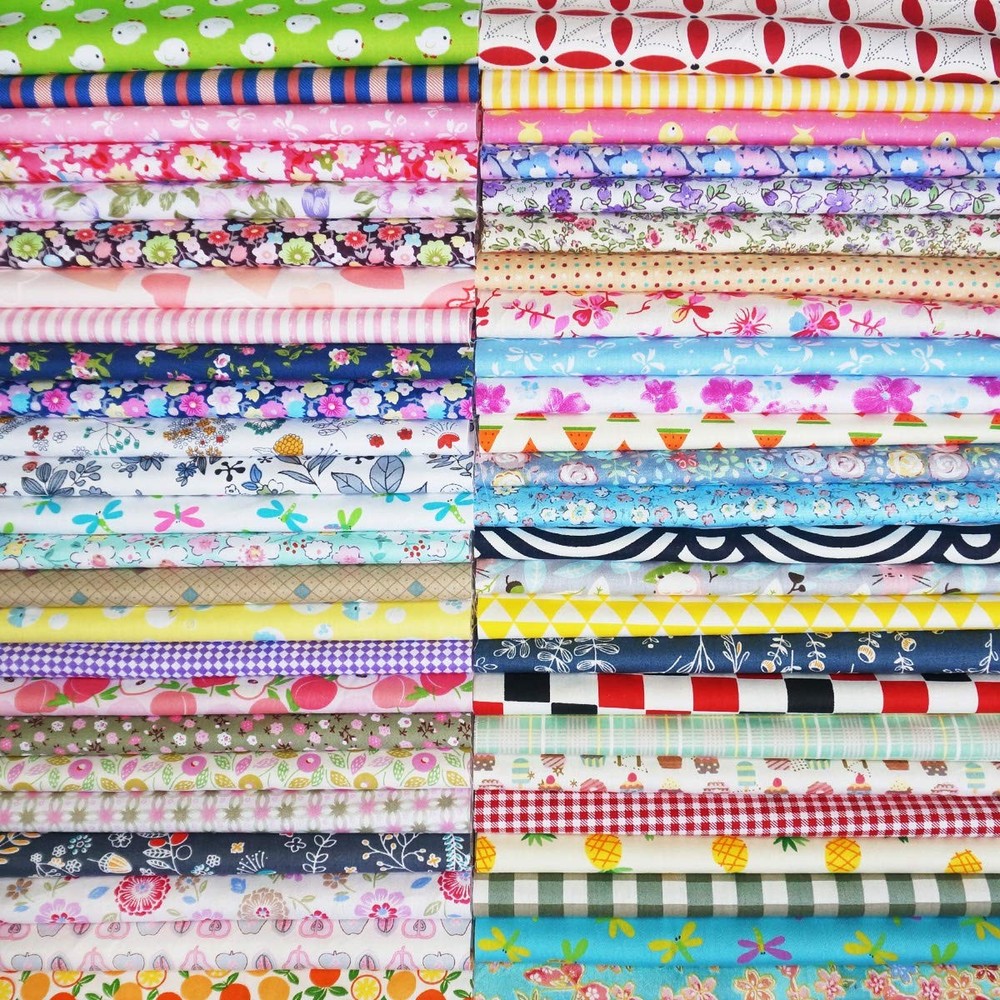 Precut Fabric Squares 200 PCS 4 x 4 inches Cotton Fabric Bundle Quilting Char…