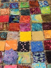 150 Batik Fabric 2.50″ Quilt Squares Bundle 100% Cotton Charm