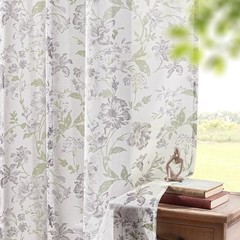 Ash Floral Curtains 90 Inches Long 2 Panels for Living Room Vintage Farmhouse…