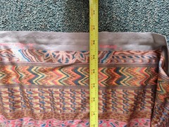 Colorful Bohemian tribal ikat-style geometric striped fabric 5 YDS