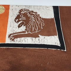Quilting Craft Fabric Batik Cotton Panel African Animal Safari Themed 82″x60″