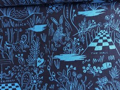 Wonderland – Rifle Paper Co – Magic Forest – Navy Canvas – Cotton+ Steel – AB802