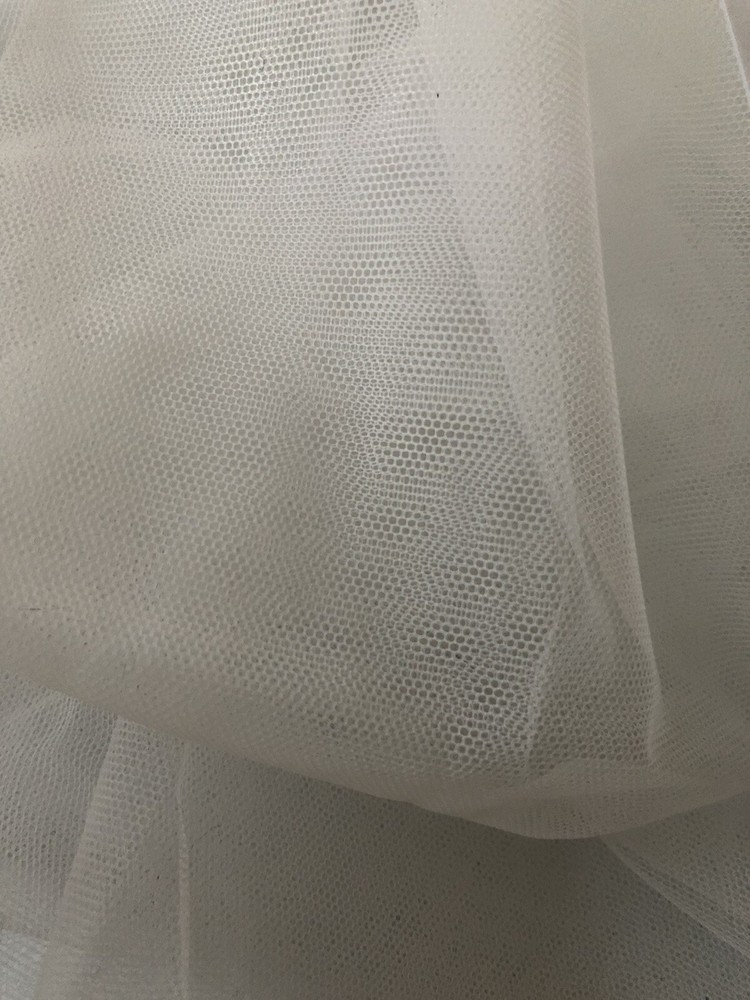 ITALIAN Real Illusion 2-WayStretch Tulle FABRIC 59″ Marco Lagattolla IVORY
